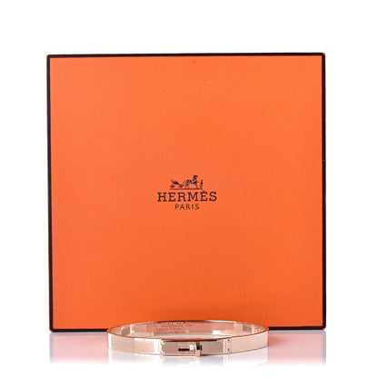 Hermes 18K Rose Gold Diamond PM Kelly Bracelet SH 7 of 7