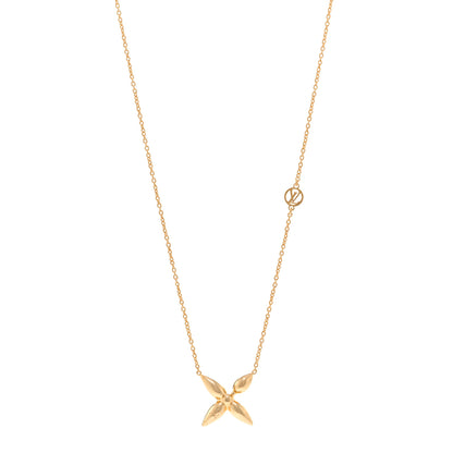 Louis Vuitton Metal Louisette Necklace Gold 1 of 6