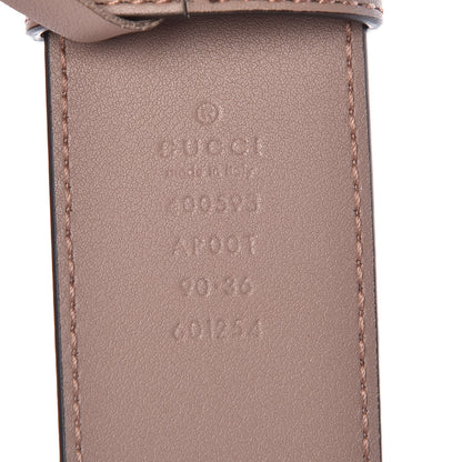 Gucci Calfskin Double G 40mm Belt 90 36 Porcelain Rose 4 of 7