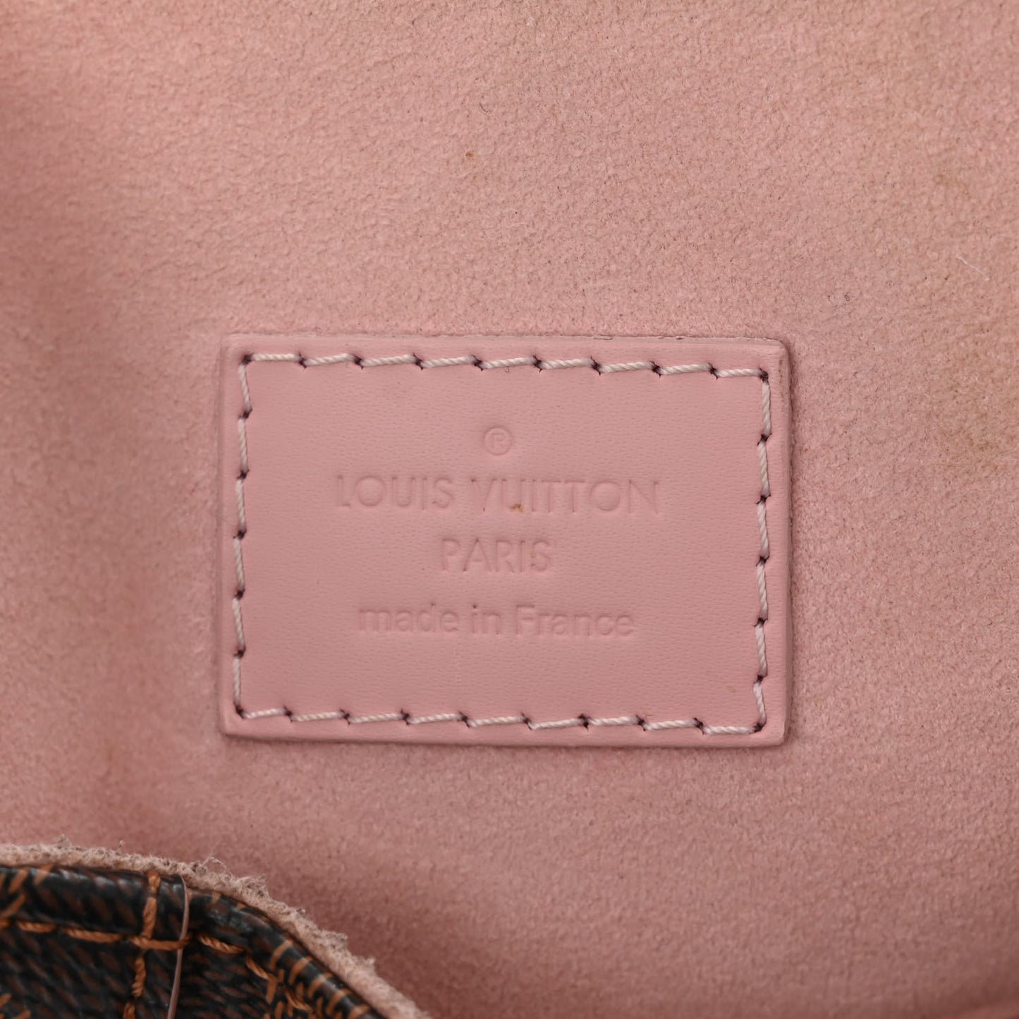 Damier Ebene Caissa Hobo Rose Ballerine