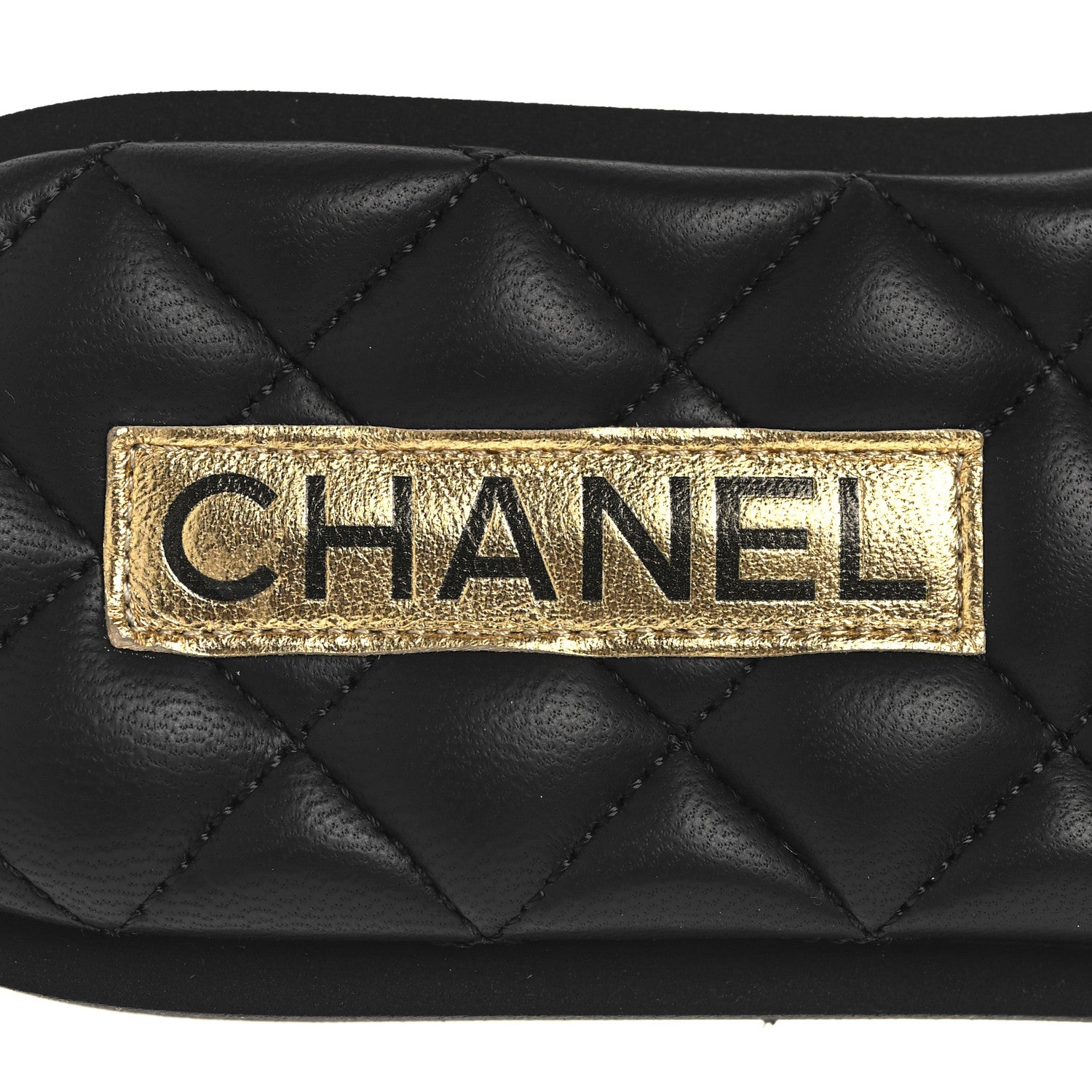 Chanel Lambskin Quilted Textured CC Mules Sandals 40 Black 9 of 10