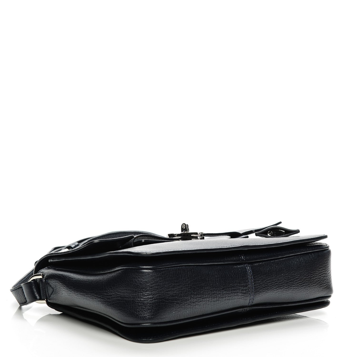 Mulberry Shiny Goatskin Bayswater Shoulder Bag Midnight 4 of 7