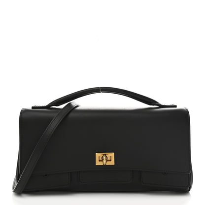 Balenciaga Smooth Calfskin Small Bel Air Clutch On Strap Black 1 of 11