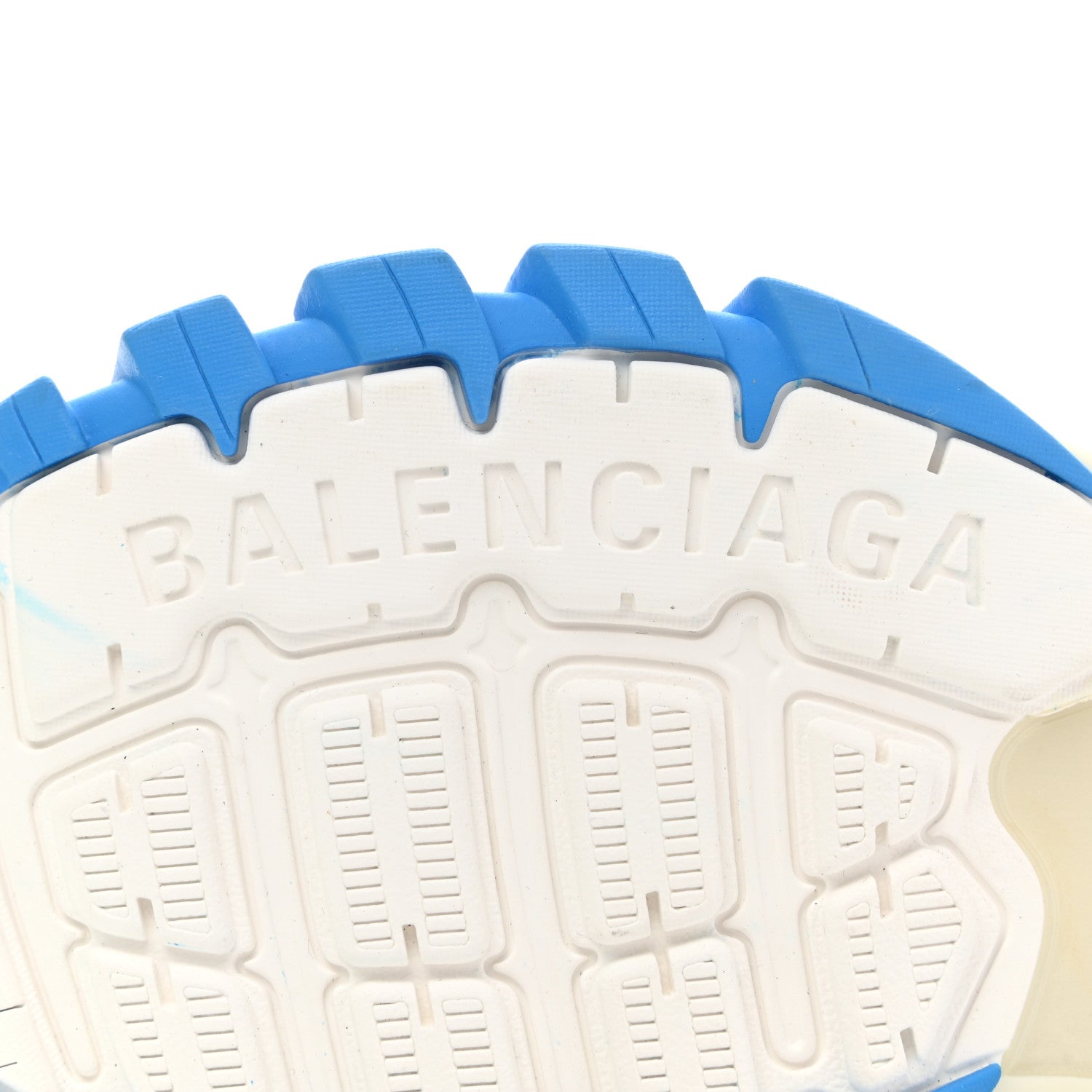 Balenciaga Mesh Nylon Mens Track Sneakers 41 White Green Blue 6 of 11