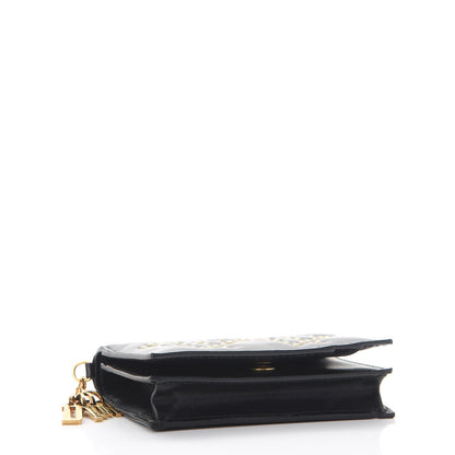 Christian Dior Lambskin Cannage Studded Lady Dior Card Holder Black 4 of 8