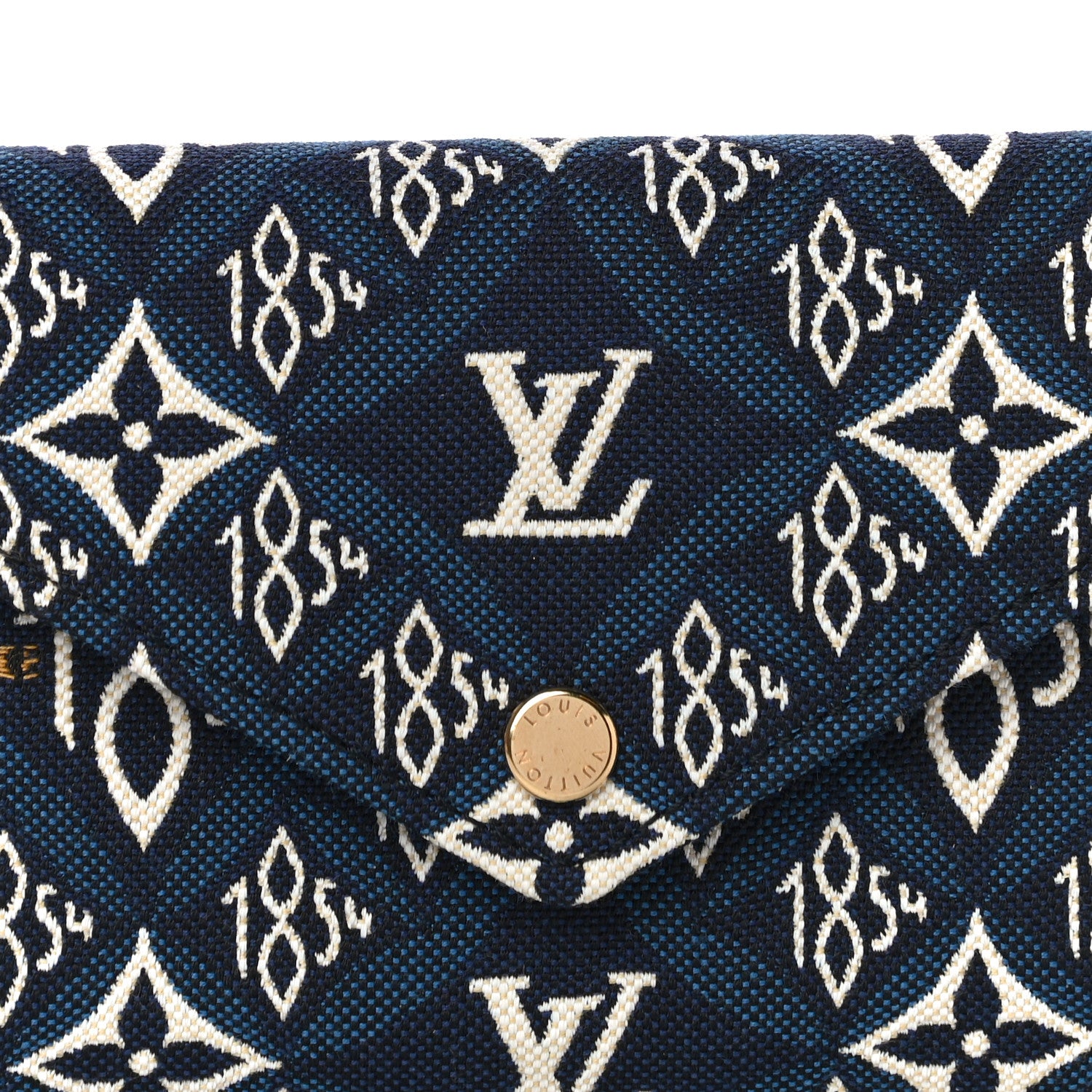 Louis Vuitton Jacquard Since 1854 Victorine Wallet Blue 7 of 10