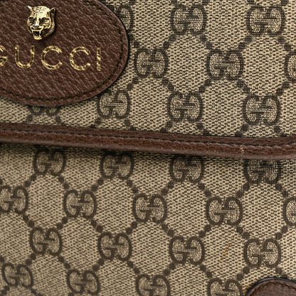 Gucci GG Supreme Monogram Neo Vintage Web Belt Bag Brown 12 of 14