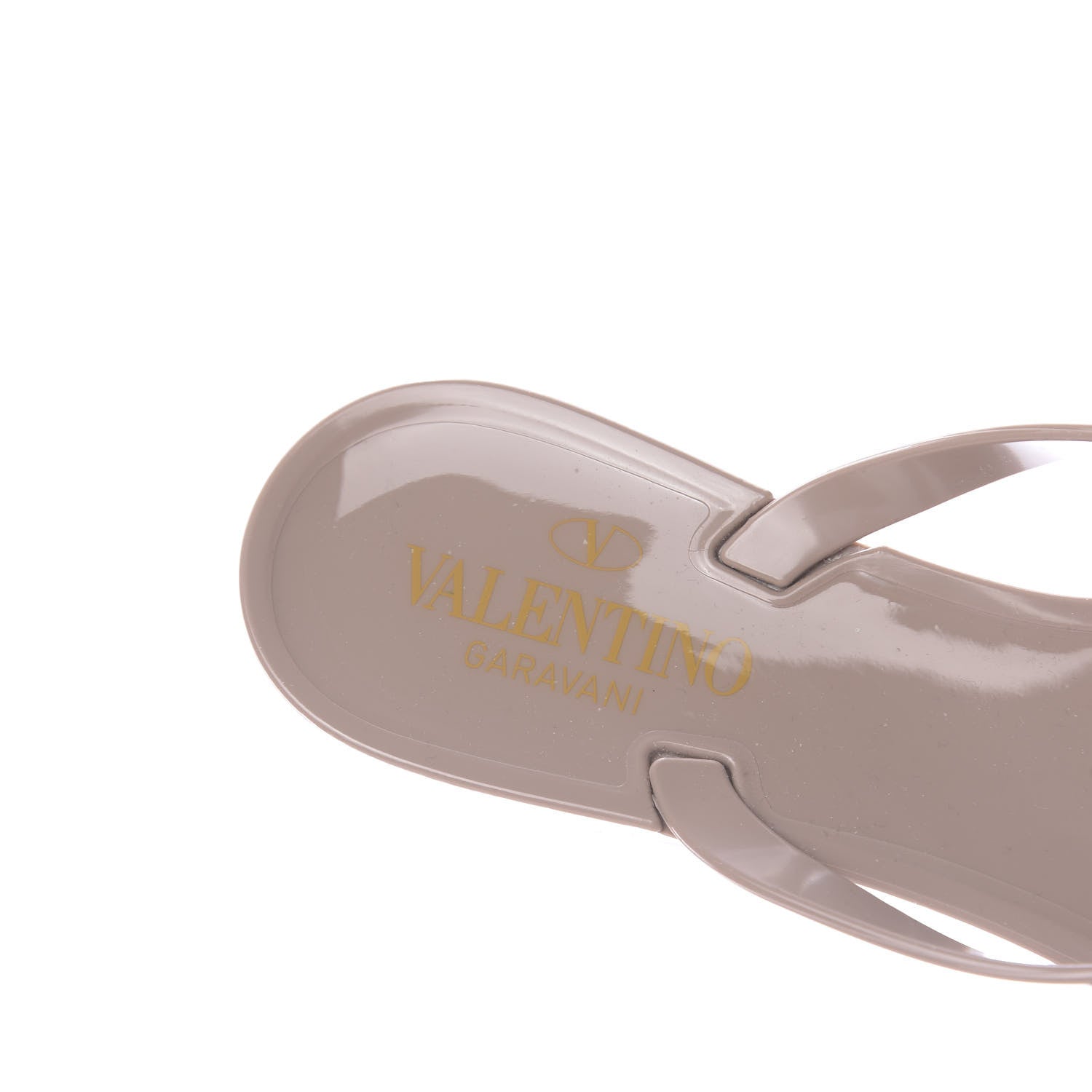 Valentino Garavani PVC Jelly Rockstud Bow Thong Sandals 38 Poudre 6 of 8