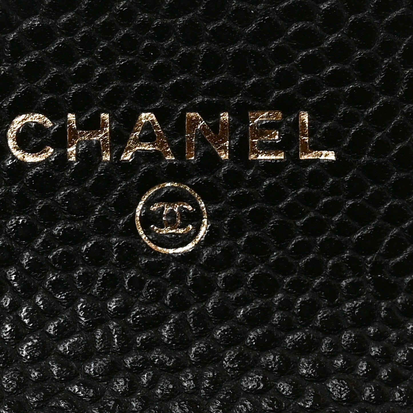 Caviar Quilted Flap Card Holder Wallet Black