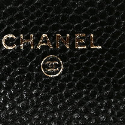 Chanel Caviar Quilted Flap Card Holder Wallet Black 6 of 8