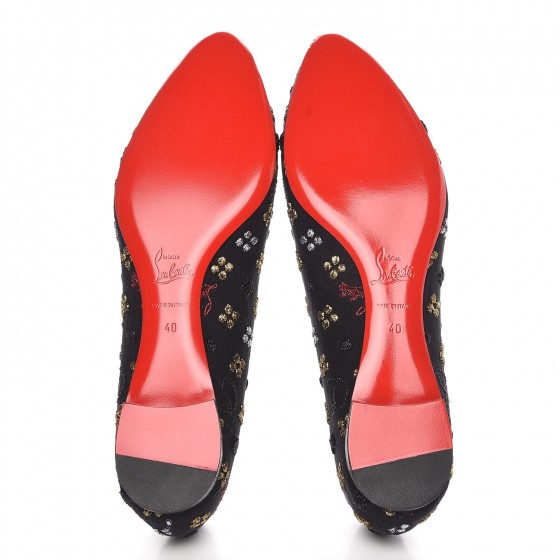 Jacquard Loubi In The Sky Eloise Flats 40 Multi Black