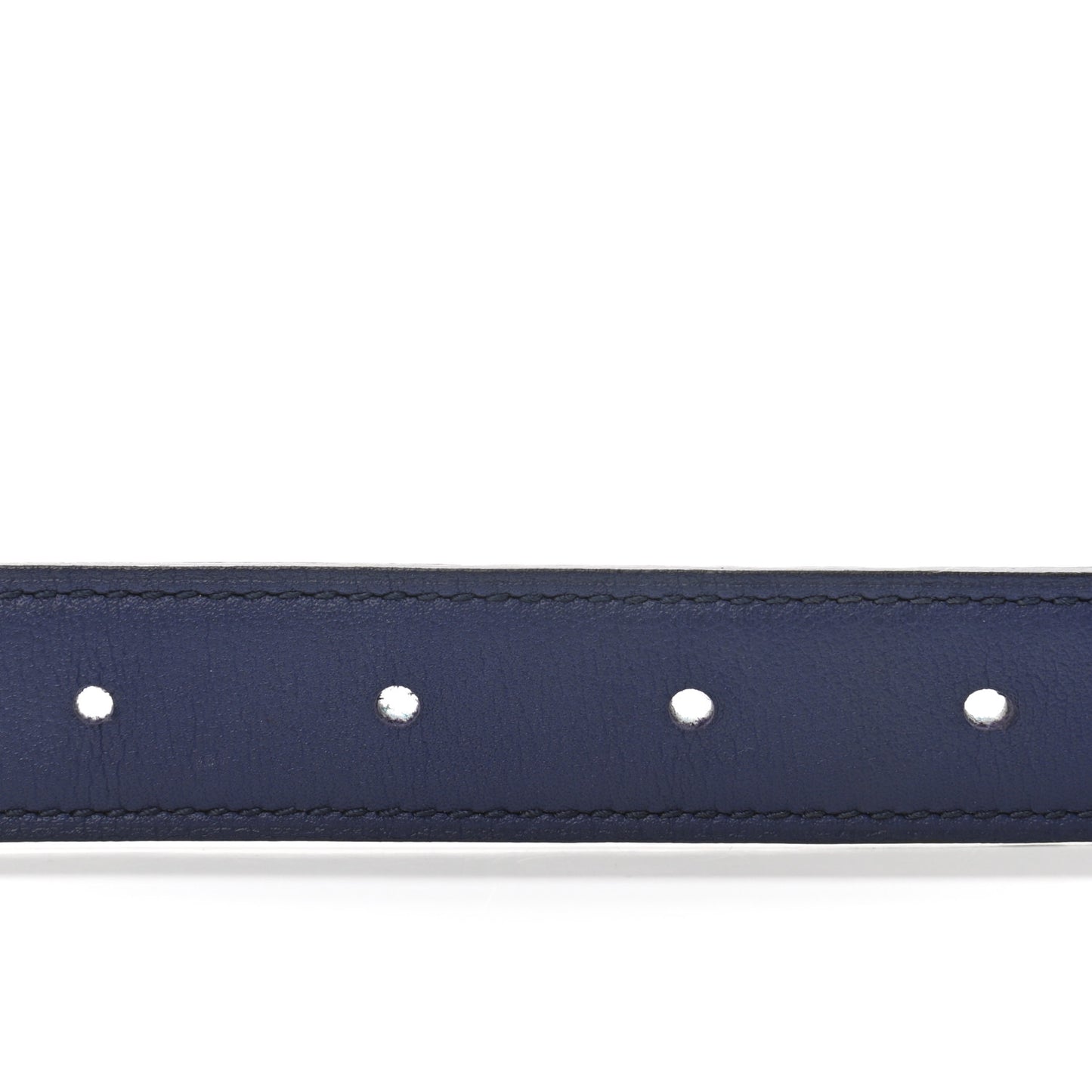 Swift Epsom 24mm Mini Martelee Constance Belt 80 Bleu Saphir Bleu Atoll