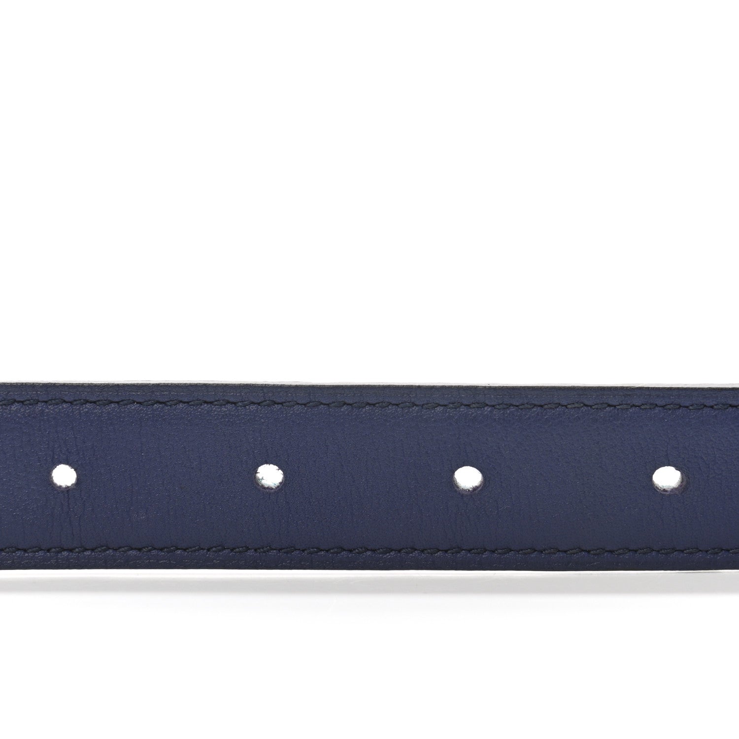 Hermes Swift Epsom 24mm Mini Martelee Constance Belt 80 Bleu Saphir Bleu Atoll 4 of 7