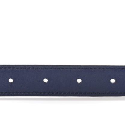 Hermes Swift Epsom 24mm Mini Martelee Constance Belt 80 Bleu Saphir Bleu Atoll 4 of 7