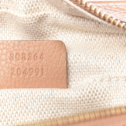 Gucci Pebbled Calfskin Small Soho Disco Bag Camelia 7 of 10