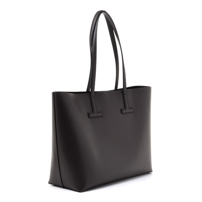 Tom Ford Grained Calfskin Small T Tote Grey 3 of 12