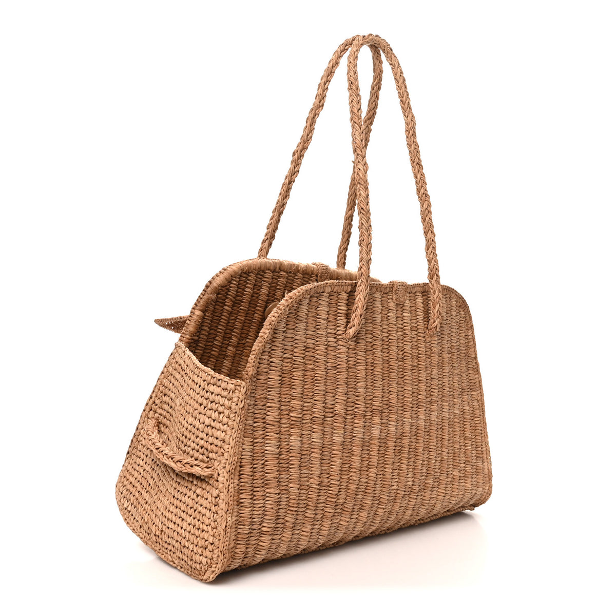 Raffia Le Turismo Bowling Bag Beige
