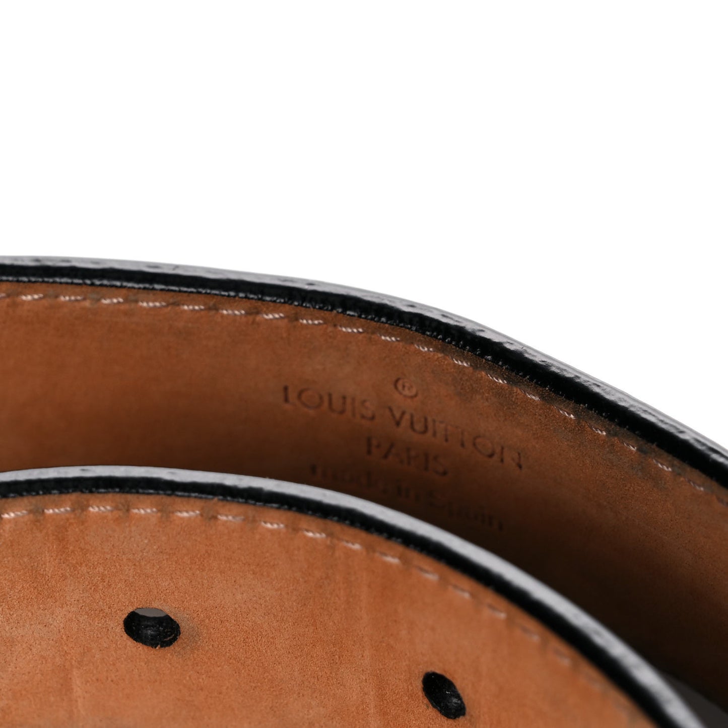 Epi 30mm LV Initiales Belt 80 32 Black