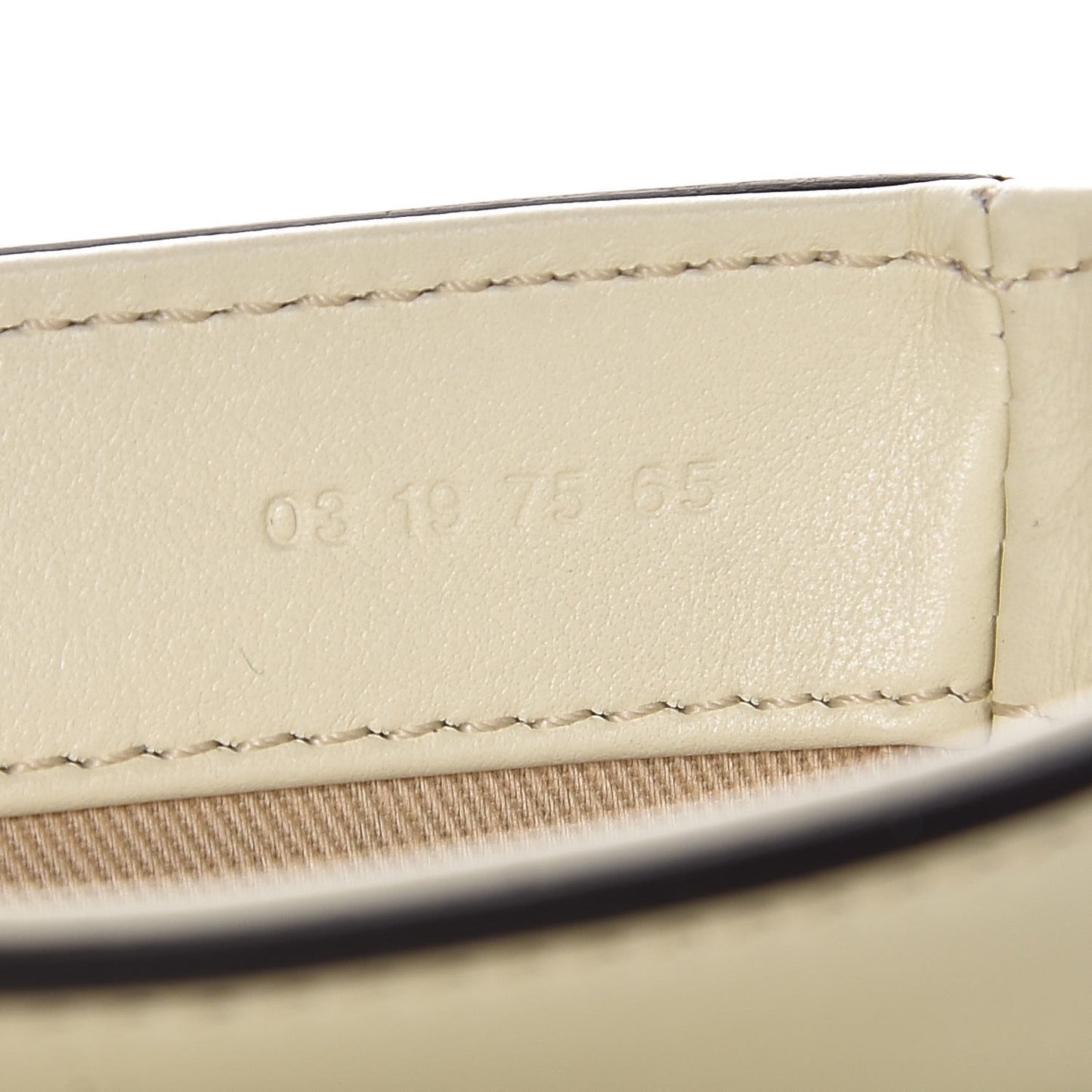 Calfskin Crocodile Embossed Mini C Bag White Beige