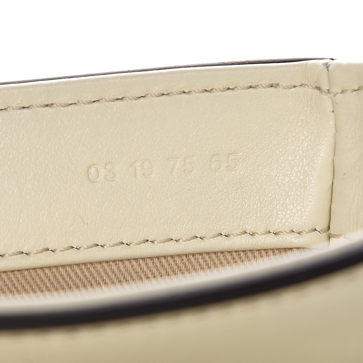 Chloe Calfskin Crocodile Embossed Mini C Bag White Beige 9 of 9