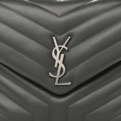 Saint Laurent Calfskin Y Quilted Monogram Medium Loulou Chain Satchel Earth 9 of 11