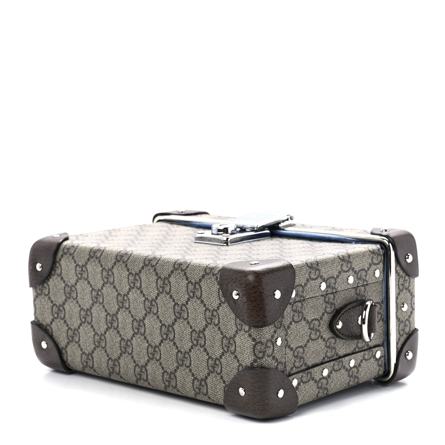 Gucci GG Supreme Monogram Globe-Trotter Beauty Case Brown 9 of 11