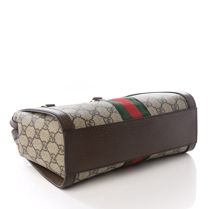 Gucci GG Supreme Monogram Small Ophidia Tote Bag Brown 3 of 8