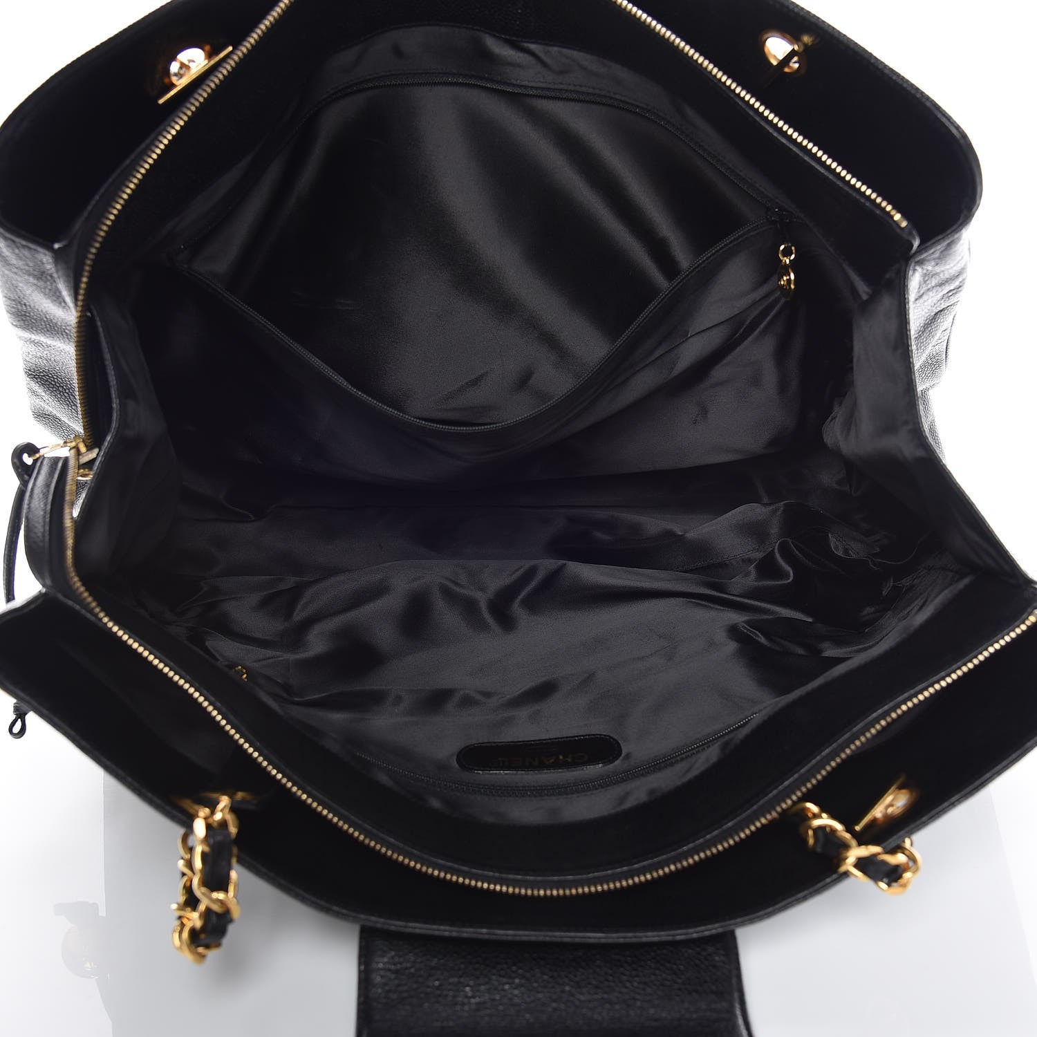 Chanel Caviar XL Weekender Bag Black 6 of 17
