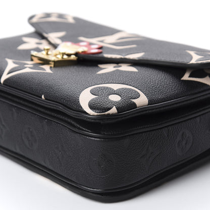 Louis Vuitton Empreinte Monogram Giant Crafty Pochette Metis Black Creme 6 of 8