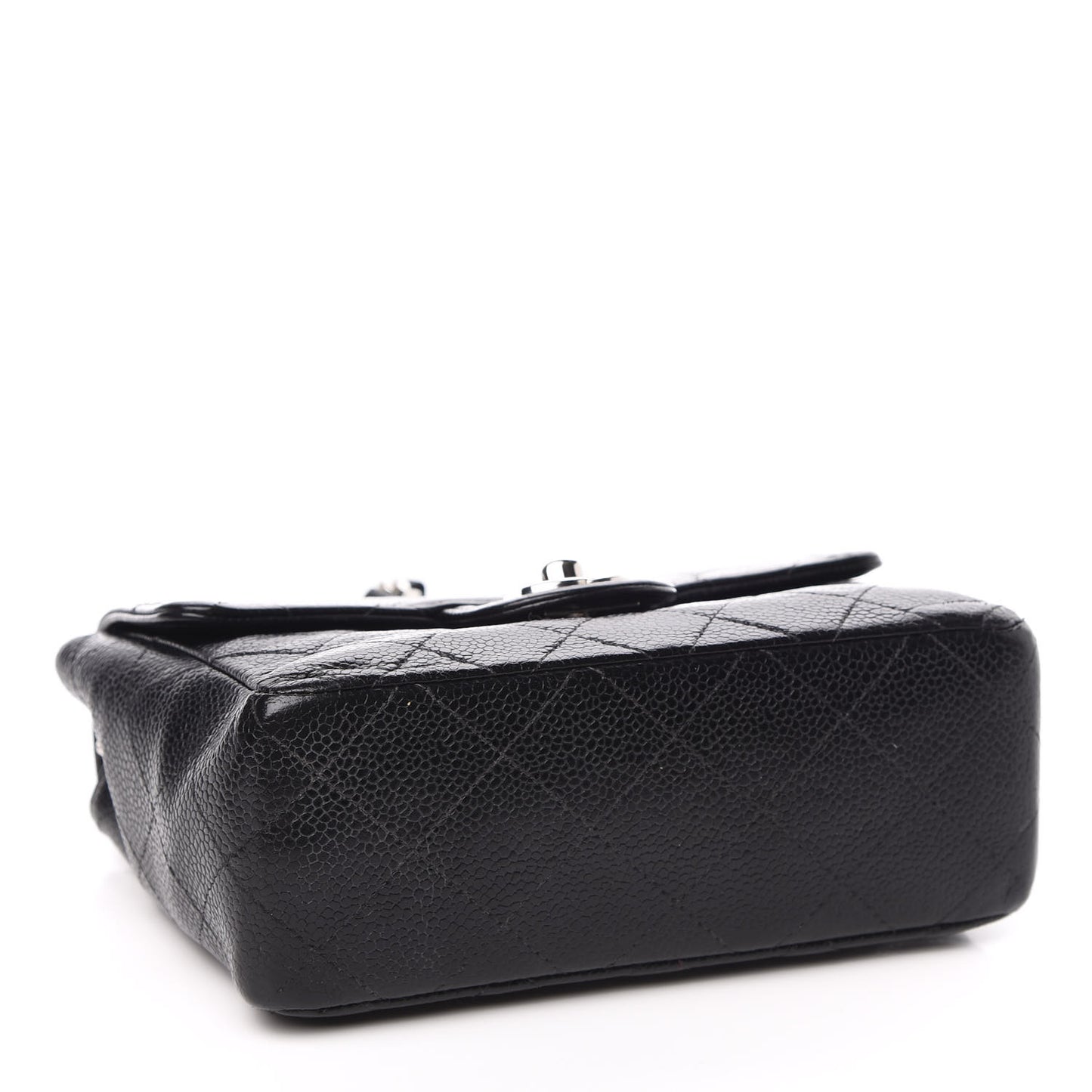 Caviar Quilted Mini Square Flap Black