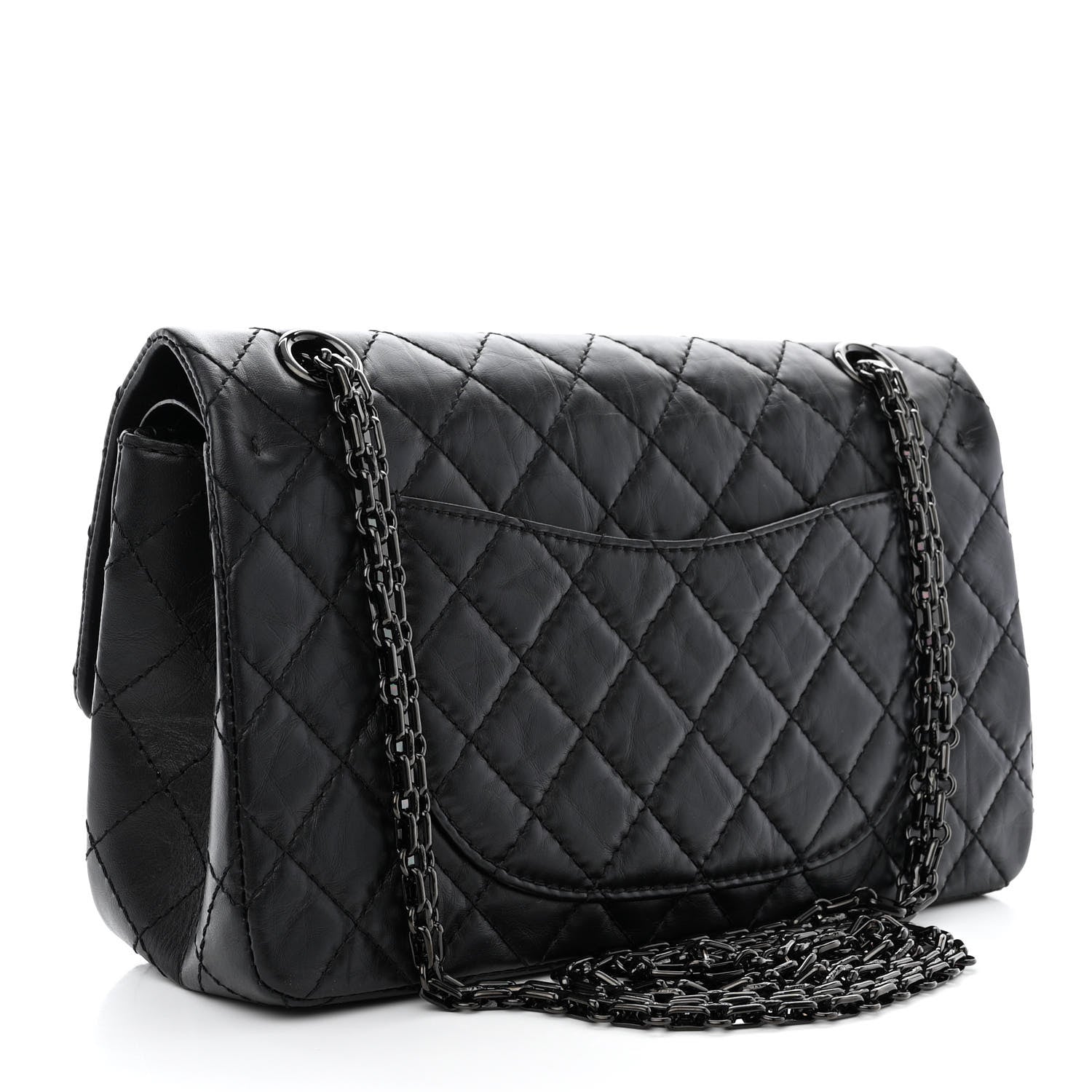 Chanel Aged Calfskin Quilted 2.55 Reissue 225 Flap So Black 3 of 11