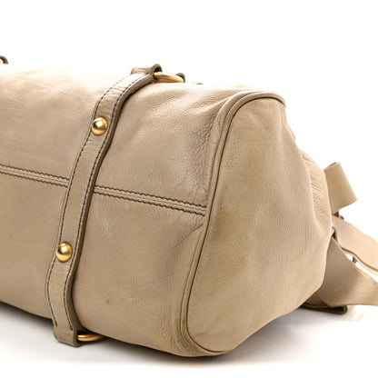 Miu Miu Vitello Lux Bow Bag Beige 11 of 14