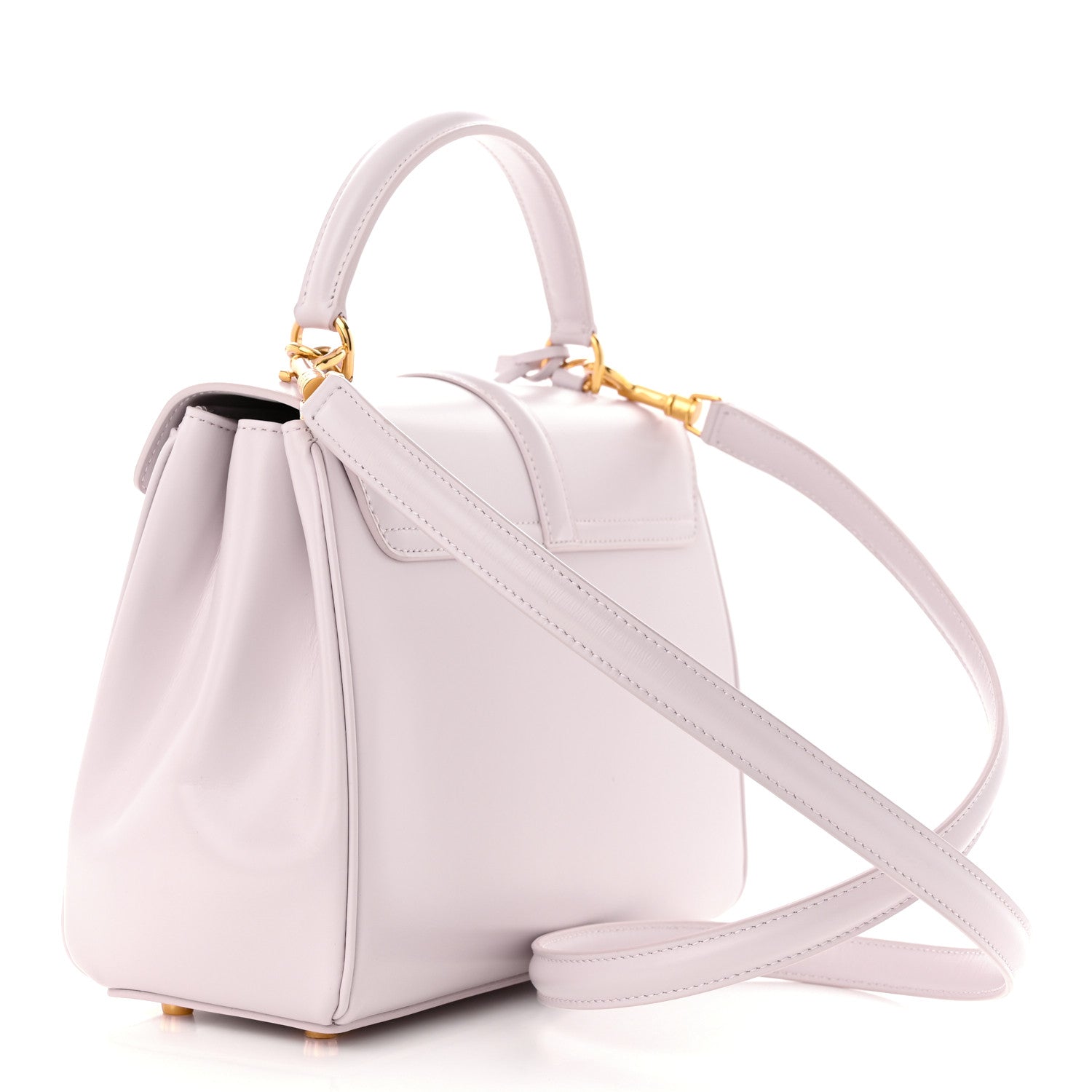Celine Satinated Calfskin Small 16 Top Handle Bag Poudre 3 of 12