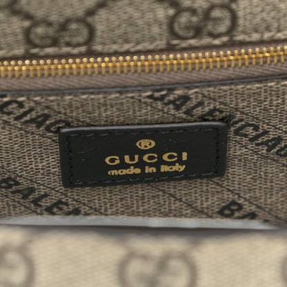Balenciaga X GUCCI GG Supreme Monogram Medium Hourglass Top Handle Bag Beige Ebony 6 of 10