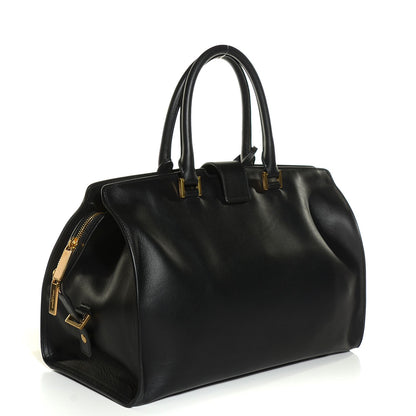 Saint Laurent Smooth Calfskin Medium Classic Cabas Y Bag Black 3 of 8