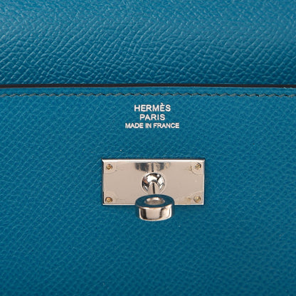 Hermes Epsom Kelly Longue Wallet Bleu Izmir 6 of 8