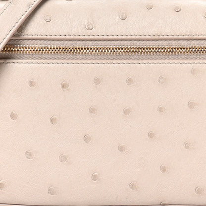 Loro Piana Ostrich L19 Extra Pocket Pouch Light Travertine 7 of 10