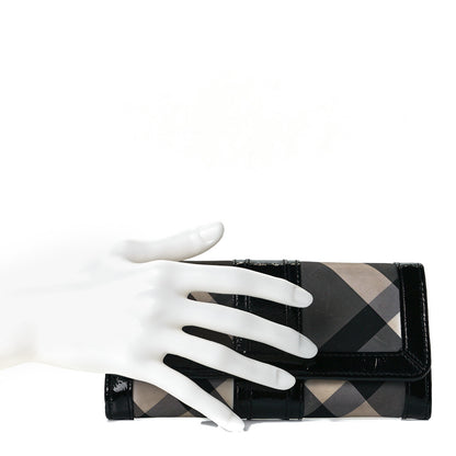 Burberry Beat Check Penrose Continental Wallet Black 2 of 8