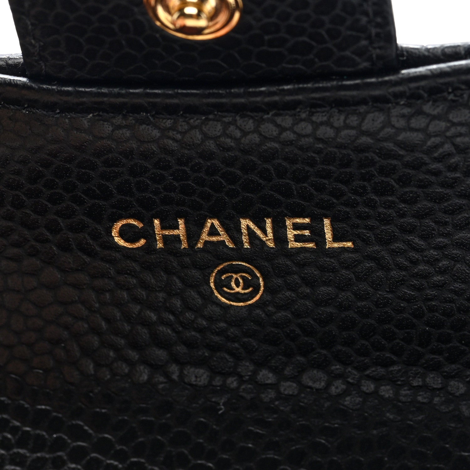 Chanel Caviar Quilted Flap Card Holder Wallet Black 6 of 7