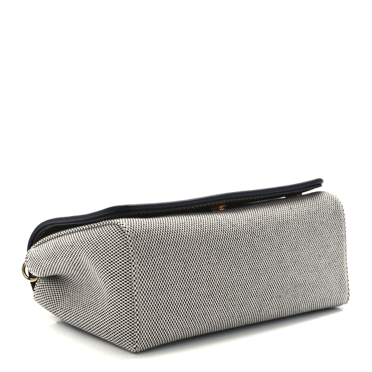 Burberry Cotton Canvas Horseferry Print Small Crossbody Bag Grey Tan 4 of 10