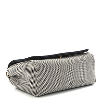 Burberry Cotton Canvas Horseferry Print Small Crossbody Bag Grey Tan 4 of 10