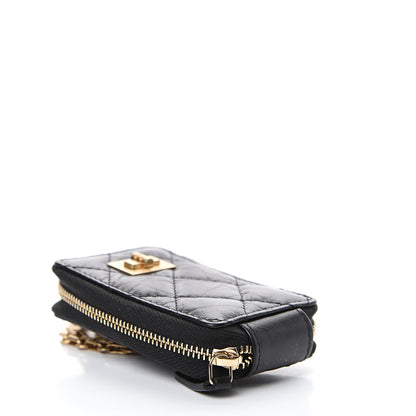 Chanel Aged Calfskin Quilted 2.55 Reissue Clutch With Chain Black 3 of 6