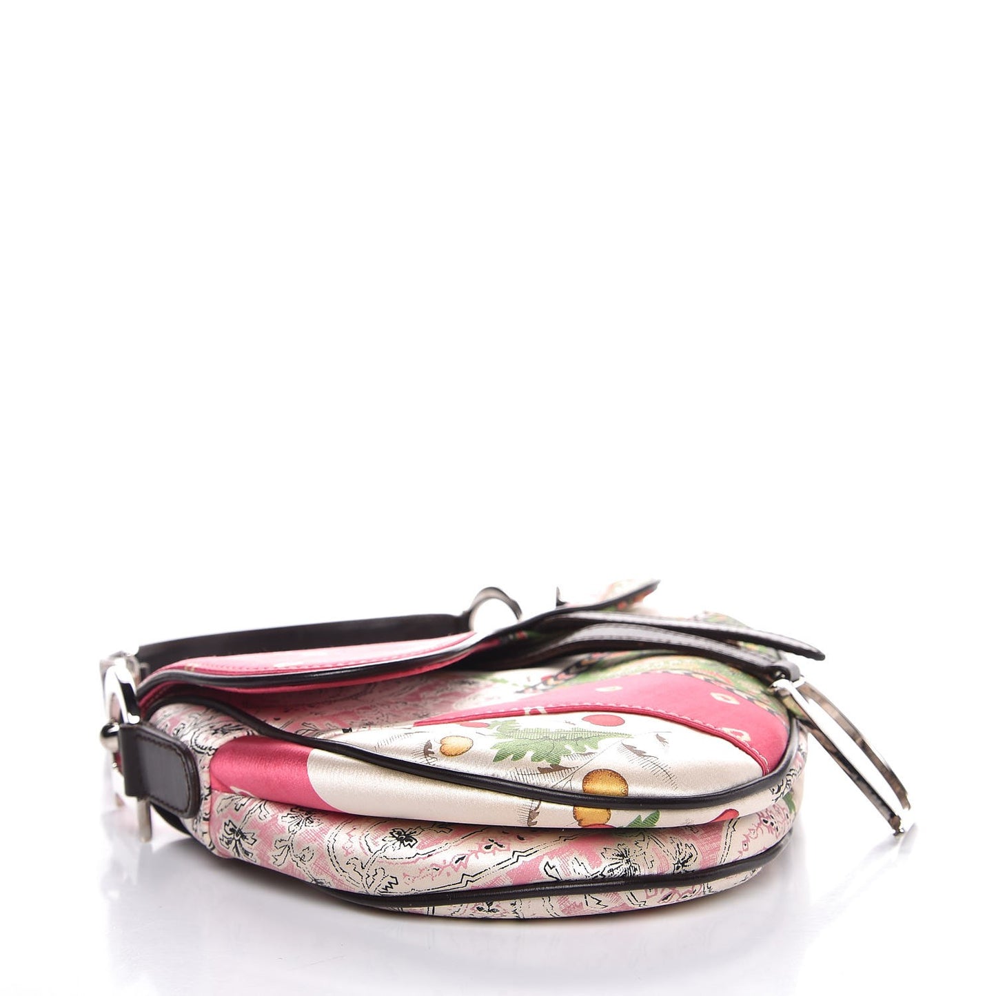 Silk Paisley Saddle Bag Multicolor