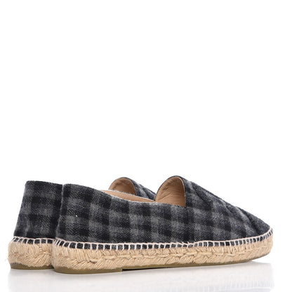 Chanel Flannel CC Espadrilles 42 Dark Grey Black 4 of 12