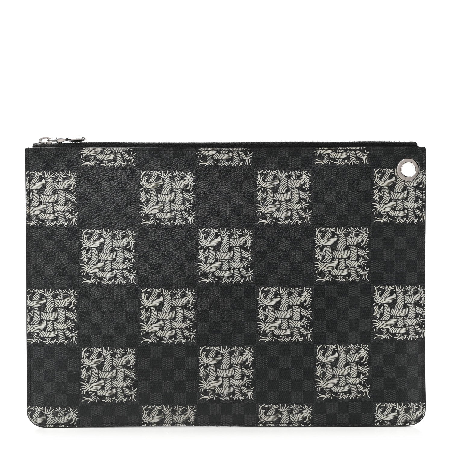 Louis Vuitton Damier Graphite Rope Pochette Jour GM White 1 of 10