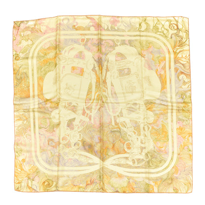 Hermes Silk Brides de Gala En Finesse Scarf 90 Soleil Jaune Pale Tilleul 1 of 3