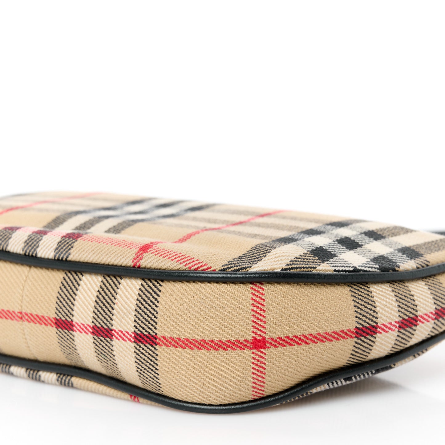 Vintage Check Calfskin Olympia Slim Pouch Archive Beige