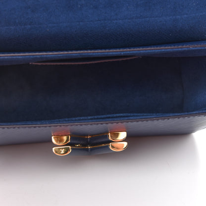 Louis Vuitton Epi Twist Shoulder Bag MM Indigo 7 of 8
