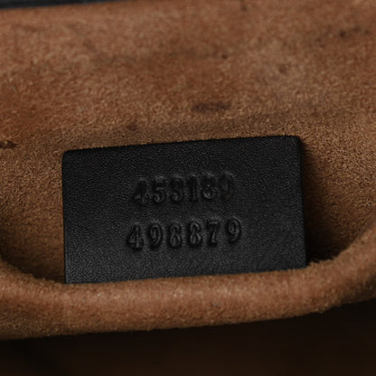 Gucci GG Supreme Monogram Web Medium Padlock Messenger Shoulder Bag Black 7 of 10