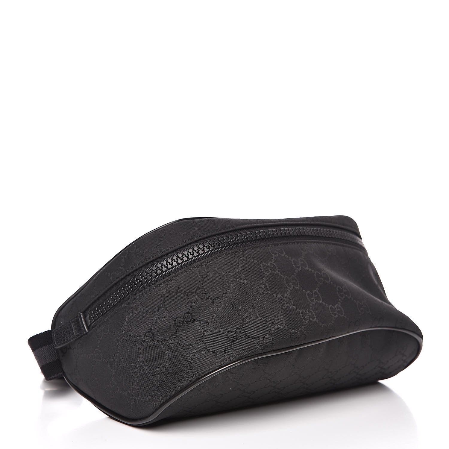 Gucci Nylon Monogram Fanny Pack Belt Bag Black 4 of 10